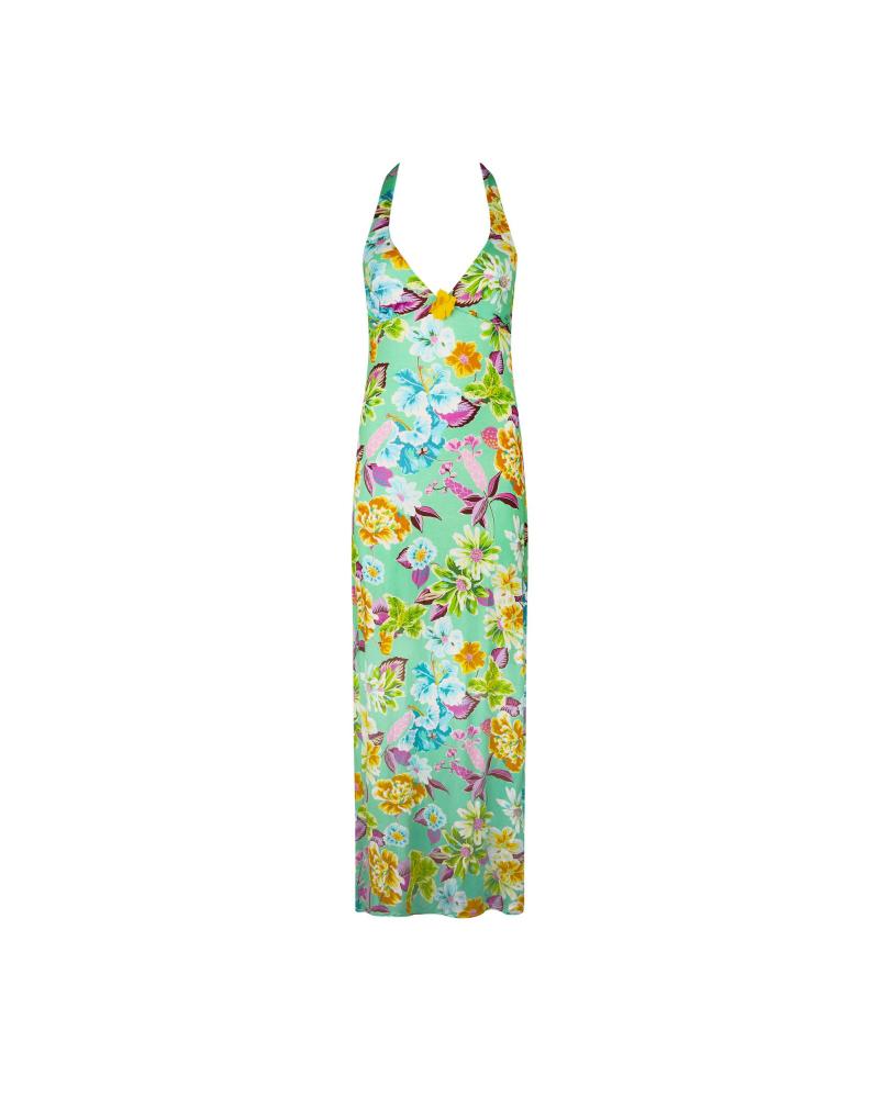 Vestido Largo Playa Antigel colección La Feminissima TALLAS: s, m, l, xl, xxl; COLOR: negro, verde  -   - PEPI GUERRA