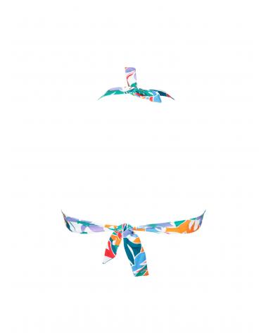 Bikini Triángulo Cortina B Antigel colección La Flaneuse TALLAS: s, m, l, xl; COLOR: blanco  -   - PEPI GUERRA