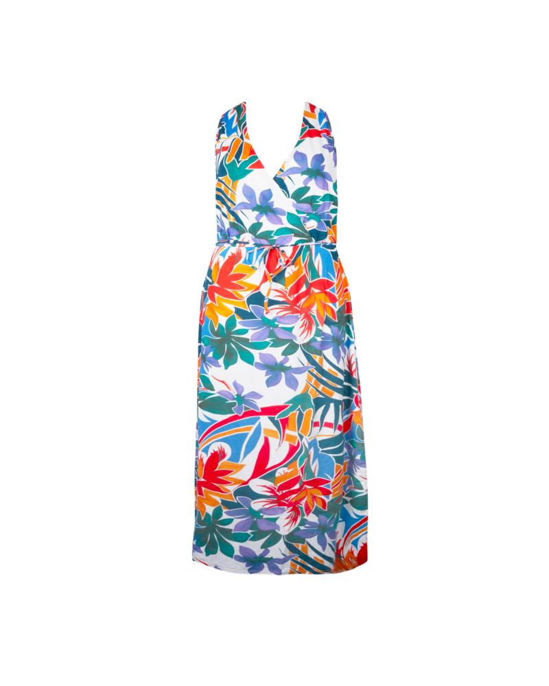 Vestido Largo Playa Antigel colección La Flaneuse TALLAS: s, m, l, xl; COLOR: blanco  -   - PEPI GUERRA