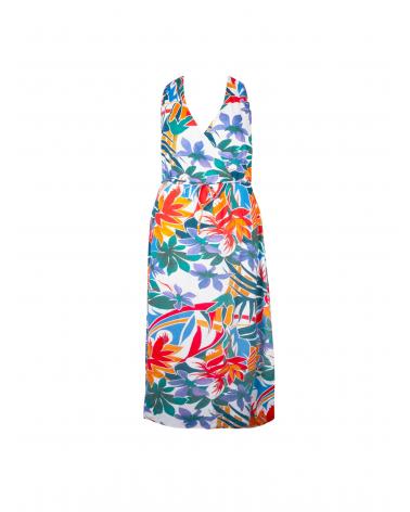Vestido Largo Playa Antigel colección La Flaneuse TALLAS: s, m, l, xl; COLOR: blanco  -   - PEPI GUERRA