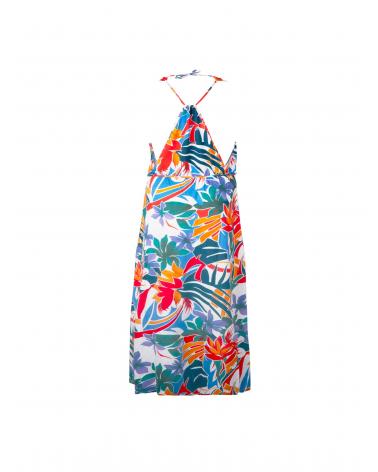 Vestido Largo Playa Antigel colección La Flaneuse TALLAS: s, m, l, xl; COLOR: blanco  -   - PEPI GUERRA