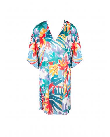 Túnica Playa Antigel colección La Flaneuse TALLAS: s, m, l, xl; COLOR: blanco  -   - PEPI GUERRA