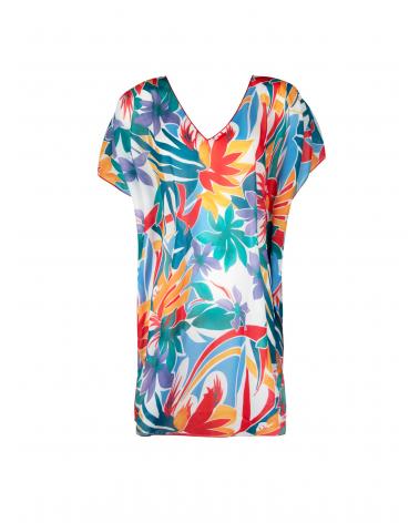 Poncho Playa Antigel colección La Flaneuse TALLAS: s, m, l, xl; COLOR: blanco  -   - PEPI GUERRA