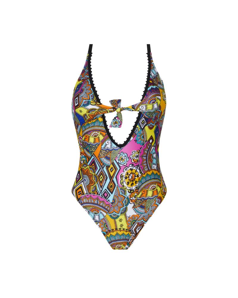 Bañador Escotado Antigel colección La Nomade TALLAS: s, m, l, xl; COLOR: negro  -   - PEPI GUERRA