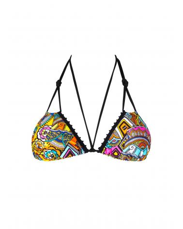 Bikini Triángulo Cortina B Antigel colección La Nomade TALLAS: s, m, l, xl; COLOR: negro  -   - PEPI GUERRA