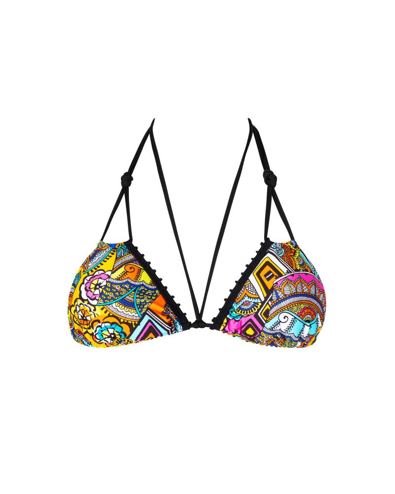 Bikini Triángulo Cortina B Antigel colección La Nomade TALLAS: s, m, l, xl; COLOR: negro  -   - PEPI GUERRA