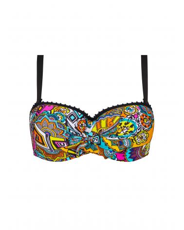 Bikini Balconet Capacidad Antigel coleccción La Nomade COLOR: negro; TALLAS: 85d, 90d, 95d, 100d, 105d, 85e, 90e, 95e