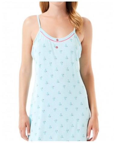 CAMISON TIRANTE FINO LOHE CACTUS V233247 TALLAS: m, l, xl; COLOR: unico Temporada: summer24 - Colección Baño Mujer