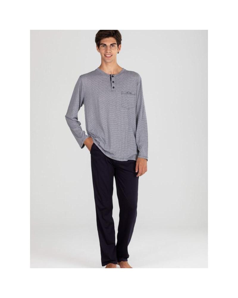 PIJAMA HOMBRE MARCA PETTRUS RAYAS 5603 TALLAS: s, m, l; COLOR: unico Temporada: ver23 - Hombre Ropa Interior y baño