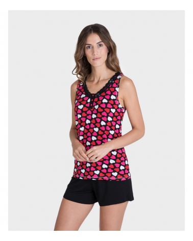 P201250 PIJAMA SRA MASSANA TALLAS: m, l; COLOR: rojo Temporada: ver21 - Toda la lencería de noche de mujer online  -