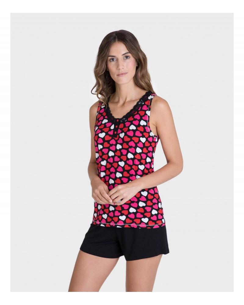 P201250 PIJAMA SRA MASSANA TALLAS: m, l; COLOR: rojo Temporada: ver21 - Toda la lencería de noche de mujer online  -