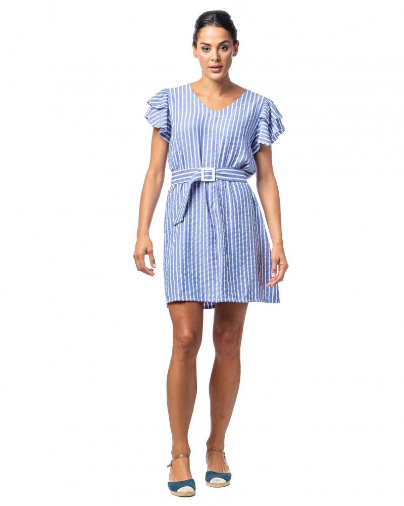 VESTIDO M/C EGATEX 241504 TALLAS: s, m, l, xl; COLOR: azul Temporada: summer24 - Lencería Mujer Online  - PEPI GUERRA