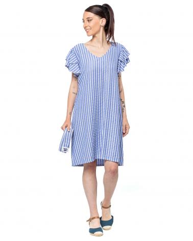 VESTIDO M/C EGATEX 241504 TALLAS: s, m, l, xl; COLOR: azul Temporada: summer24 - Lencería Mujer Online  - PEPI GUERRA
