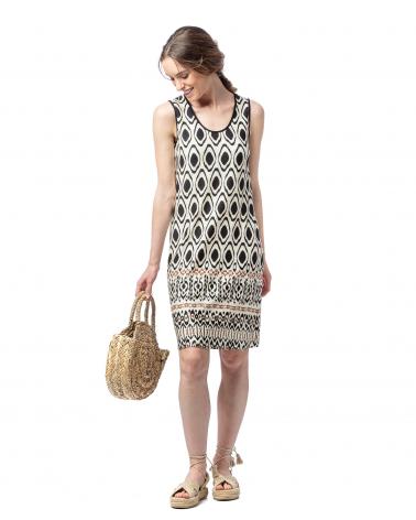 VESTIDO SIN MANGAS SRA EGATEX 241552 COLOR: marfil; TALLAS: m, l, xl Temporada: summer24 - Lencería Mujer Online  -