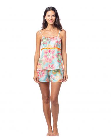 PIJAMA SRA TIRANTE FINO RASO EGATEX 241400 TALLAS: m, l, xl; COLOR: naranja Temporada: summer24 - Toda la lencería de