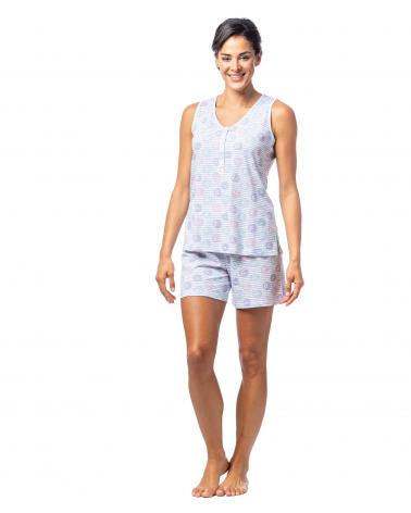 PIJAMA SEÑORETTA SIN MANGAS 241145 TALLAS: s, m, l; COLOR: unico Temporada: summer24 - Toda la lencería de noche de