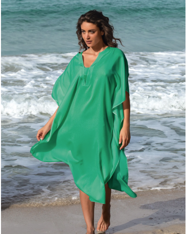 Poncho Lise Charmel colección ''Grace Infinie'' TALLAS: s, m, l, xl; COLOR: blanco Composición: 65% algodon, 35% sedas