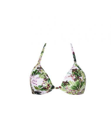 Triángulo bikini Lise Charmel colección ''Envolee Tropicale''  Composición: 42% poliamida, 37% poliester, 14% elastano