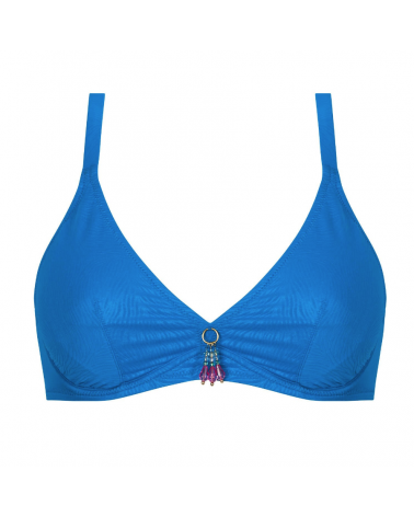 TRIÁNGULO BIKINI AROS ANTIGEL ''LA MUSE DES VAGUES'' COLOR: blanco, vague fuschia, vague acqua, cobalt; TALLAS: 90c