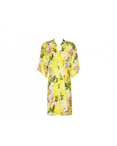 Vestido camisero Lise Charmel colección ''Jardin Delice'' ASB2178 TALLAS: s, m, l, xl; COLOR: soleil delice