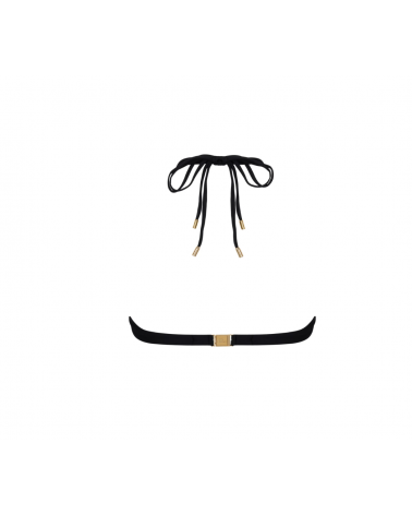 Triángulo bikini Lise Charmel colección ''Eclat Rock'' ABB2070 TALLAS: s, m, l, xl; COLOR: negro Composición: 45%