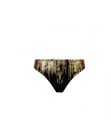 Braga bikini alta Lise Charmel colección ''Feuille D'Or'' ABB0379 TALLAS: 38, 40, 42, 44, 46; COLOR: or sur noir