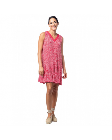 VESTIDO SEÑORETTA 241172 TALLAS: m, l, xl; COLOR: rojo Composición: 100% viscosa/viscose; Temporada: summer24 -   -