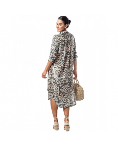 VESTIDO EGATEX ANIMAL 241514 TALLAS: m; COLOR: unico Composición: 100% viscosa; Temporada: summer24 - Lencería Mujer