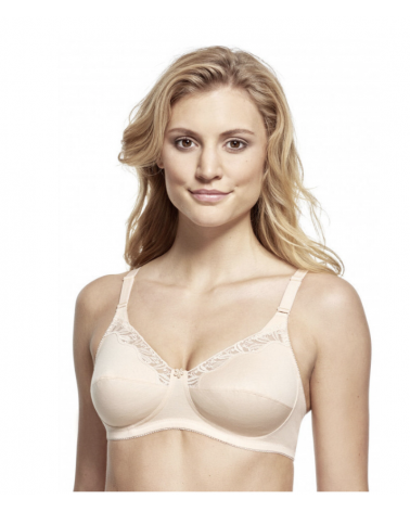 SUJETADOR SIN AROS SUSA ALGODÓN ENCAJE COPA B 9477 TALLAS: 90, 95, 100, 105, 110; COLOR: beige Temporada: anteriores -