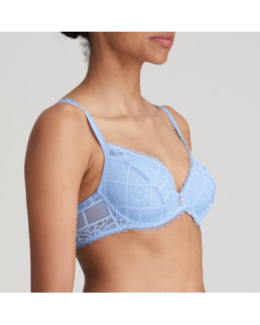 Sujetador escotado Marie Jo colección Jadei COLOR: azul; TALLAS: 85b, 90b, 95b, 100b, 85c, 90c, 95c, 100c, 85d, 90d