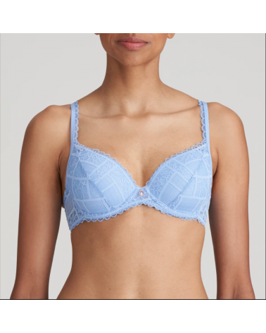 Sujetador escotado Marie Jo colección Jadei COLOR: azul; TALLAS: 85b, 90b, 95b, 100b, 85c, 90c, 95c, 100c, 85d, 90d