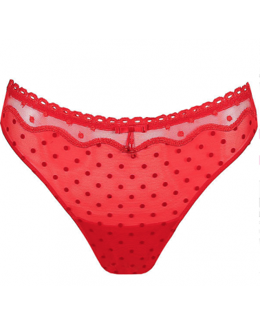 641490 TANGA PRIMA DONNA TOUCH ME COLOR: rojo, negro; TALLAS: 38, 40, 44 Temporada: inv17 -   - PEPI GUERRA