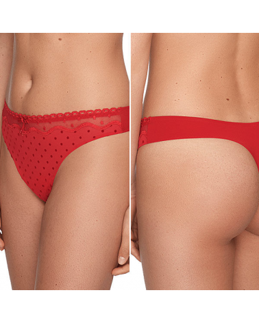 641490 TANGA PRIMA DONNA TOUCH ME COLOR: rojo, negro; TALLAS: 38, 40, 44 Temporada: inv17 -   - PEPI GUERRA