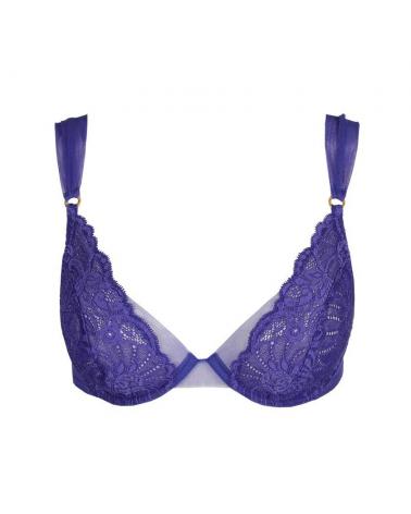 SUJETADOR ESCOTADO COPA B SARDA SHAVONNE 3500613 TALLAS: 90, 95, 100, 85; COLOR: funky violet Composición: