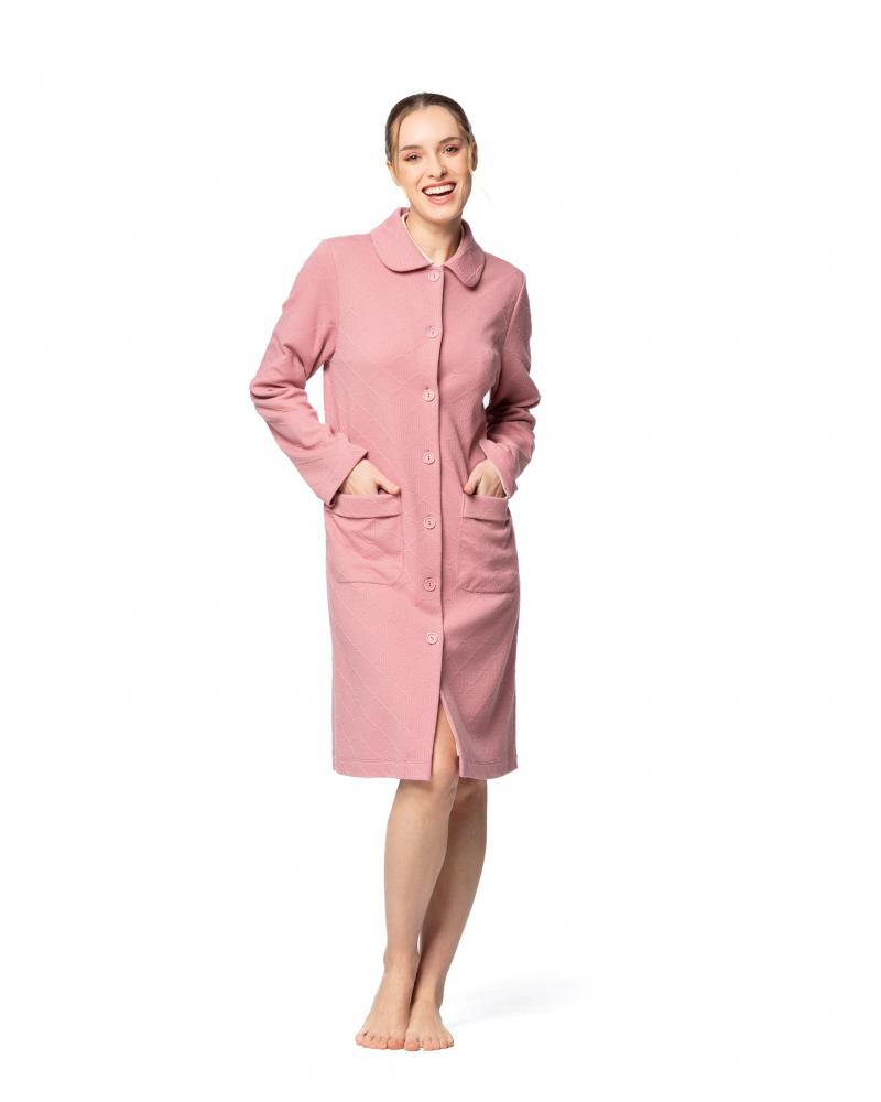 BATA MUJER SEÑORETTA JACQUARD ROMBO 242105 TALLAS: l, xl, xxl, 3xl; COLOR: azul, rosa Temporada: winter 24 - Toda la
