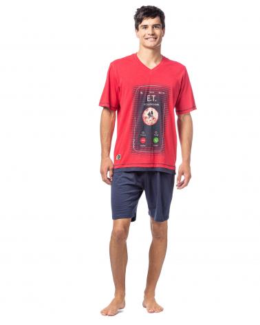 PIJAMA HOMBRE MARCA SOY E.T. 241619 TALLAS: s, m, l, xl; COLOR: rojo Temporada: summer24 - Hombre Ropa Interior y baño