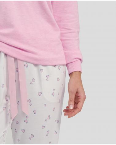 PIJAMA MUJER LOHE CORAZONES Y241155 TALLAS: s, m, l, xl; COLOR: unico Temporada: winter 24 - Toda la lencería de noche