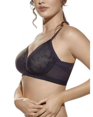 SUJETADOR SIN AROS MARCA SELENE COPA C MODELO NADIA COLOR: marfil, negro, tierra; TALLAS: 90, 95, 100, 105, 115, 110