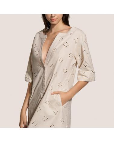 KAFTAN DREW ANDRES SARDA TALLAS: s, m, l; COLOR: beige Temporada: summer 23 - Colección Baño Mujer Online  - PEPI GUERRA