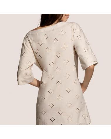 KAFTAN DREW ANDRES SARDA TALLAS: s, m, l; COLOR: beige Temporada: summer 23 - Colección Baño Mujer Online  - PEPI GUERRA