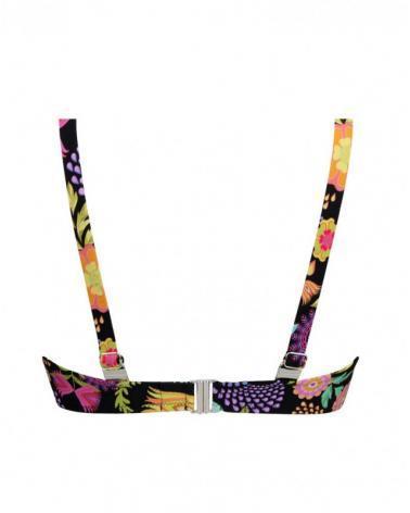 TOP TRIANGULO SIN ARO MUSE EN FLEURS COPA C COLOR: negro; TALLAS: 6, 5, 7 Temporada: summer 23 - Colección Baño Mujer