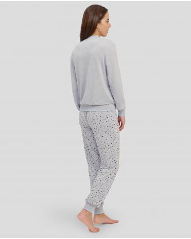 PIJAMA SRA LOHE VIGORE SNOW Y241152 COLOR: gris; TALLAS: s, m, l, xl, xxl Temporada: winter 24 - Toda la lencería de