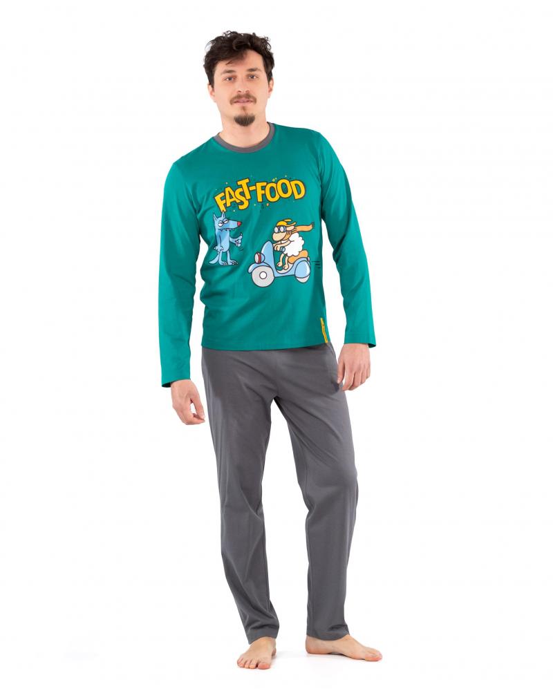 PIJAMA KUKUXUMUSU 242254 FAST FOOD TALLAS: m, l, xl; COLOR: unico Temporada: winter 24 - Hombre Ropa Interior y baño