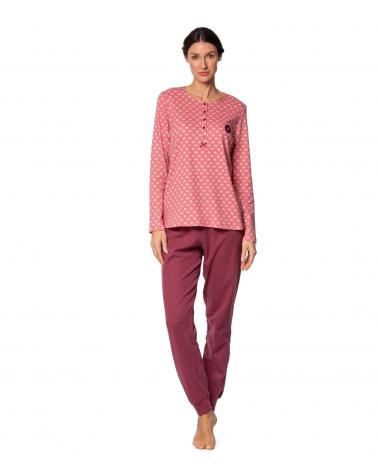 PIJAMA MUJER SEÑORETTA INTERLOCK 242122 TALLAS: m, l, xl; COLOR: unico Temporada: winter 24 - Toda la lencería de noche