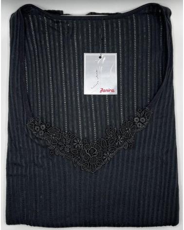 CAMISETA MUJER JANIRA M/LARGA VENUS TALLAS: m, g, sg; COLOR: negro Temporada: invierno 2012 -   - PEPI GUERRA