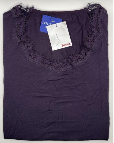 CAMIISETA JANIRA MUJER MANGA LARGA M/L BETH-MODAL TALLAS: m, g, sg; COLOR: negro, ultraviolet Temporada: invierno 2012