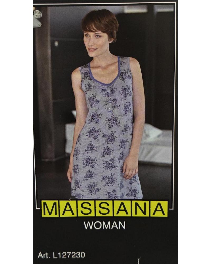 L127230 CAMISOLA MASSANA TIRANTE ANCHO COLOR: gris; TALLAS: m Temporada: anteriores - Toda la lencería de noche de