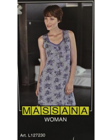 L127230 CAMISOLA MASSANA TIRANTE ANCHO COLOR: gris; TALLAS: m Temporada: anteriores - Toda la lencería de noche de
