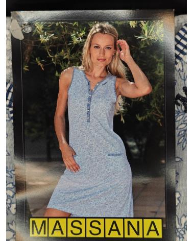 L117267 CAMISOLA MASSANA TALLAS: m, l, xxl; COLOR: azul Temporada: anteriores - Toda la lencería de noche de mujer