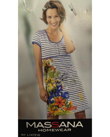 CAMISOLA MASSANA L147210 TALLAS: m, l; COLOR: azul Temporada: verano 2014 - Toda la lencería de noche de mujer online 